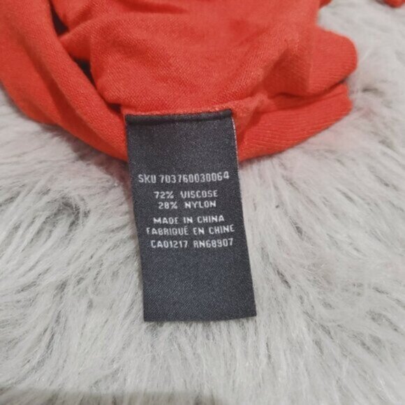 Vintage 90s LE CHATEAU High Collar Surplice Knit Red Top - Picture 7 of 12